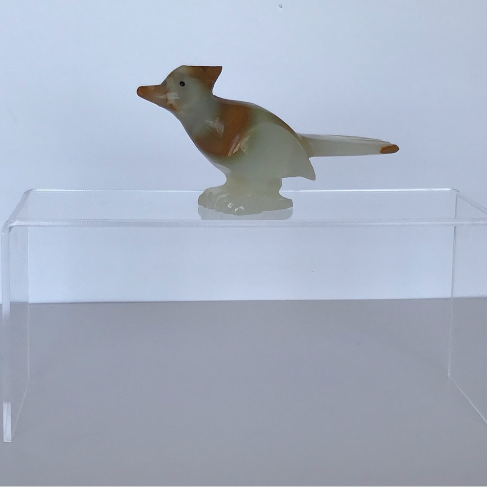 VTG Natural Stone Bird Figurine Neutral Shades Decorative Sculpture Paperweight